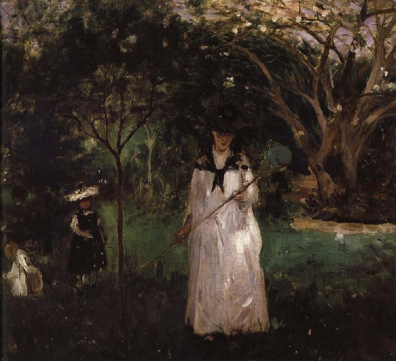 Berthe Morisot fjarilsjkt Sweden oil painting art